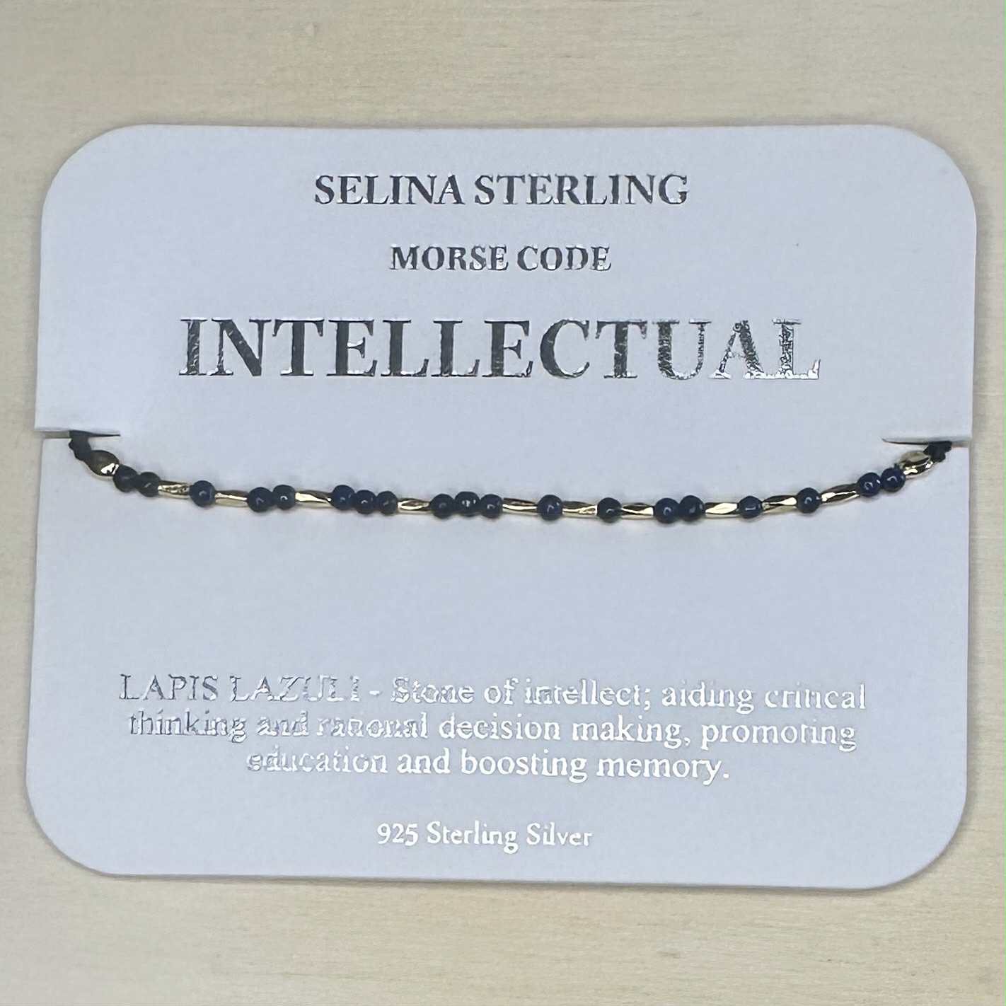 Fabienne - Morse Code Bracelet Intellectual [Col:Gold]