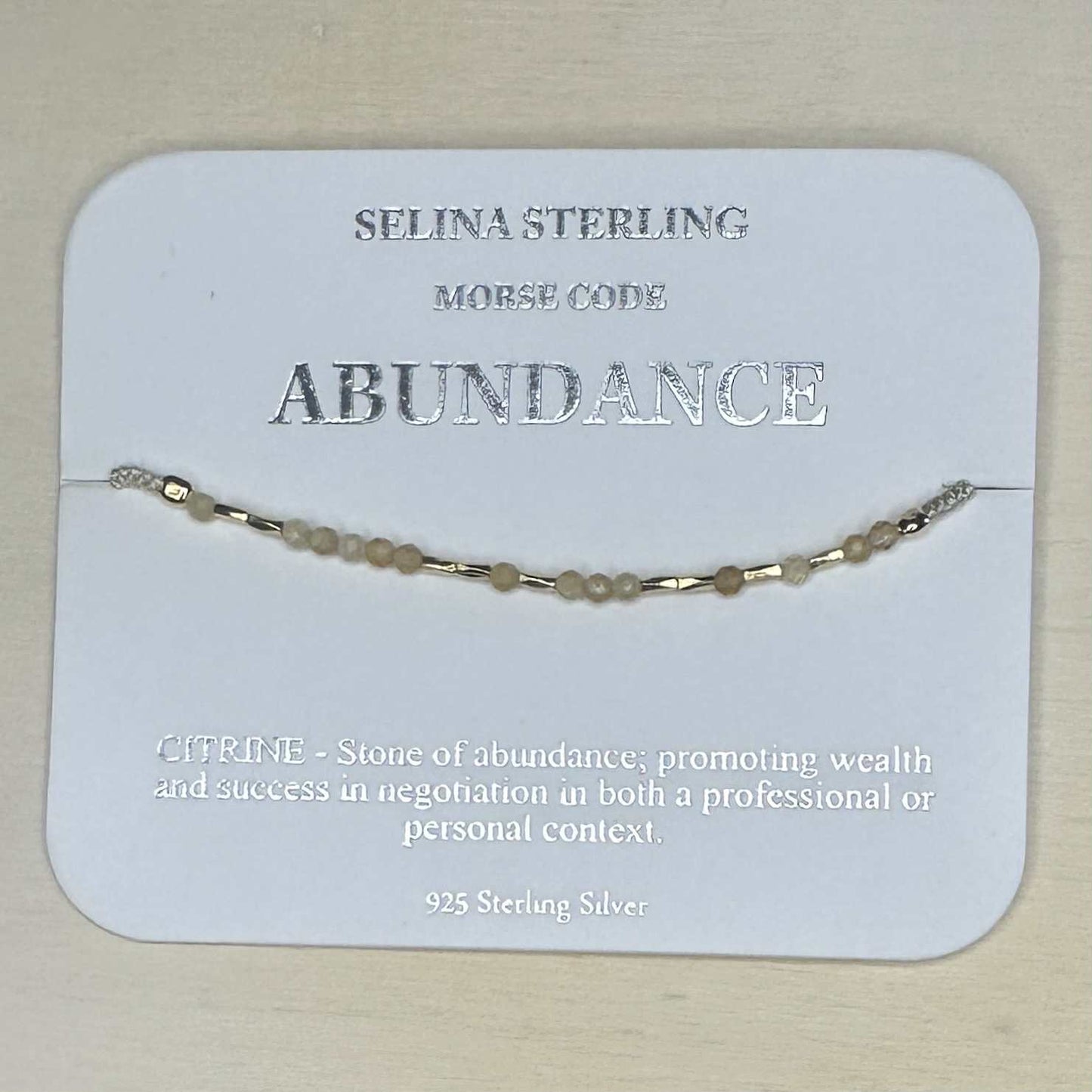 Fabienne - Morse Code Bracelet Abundance [Col:Gold]