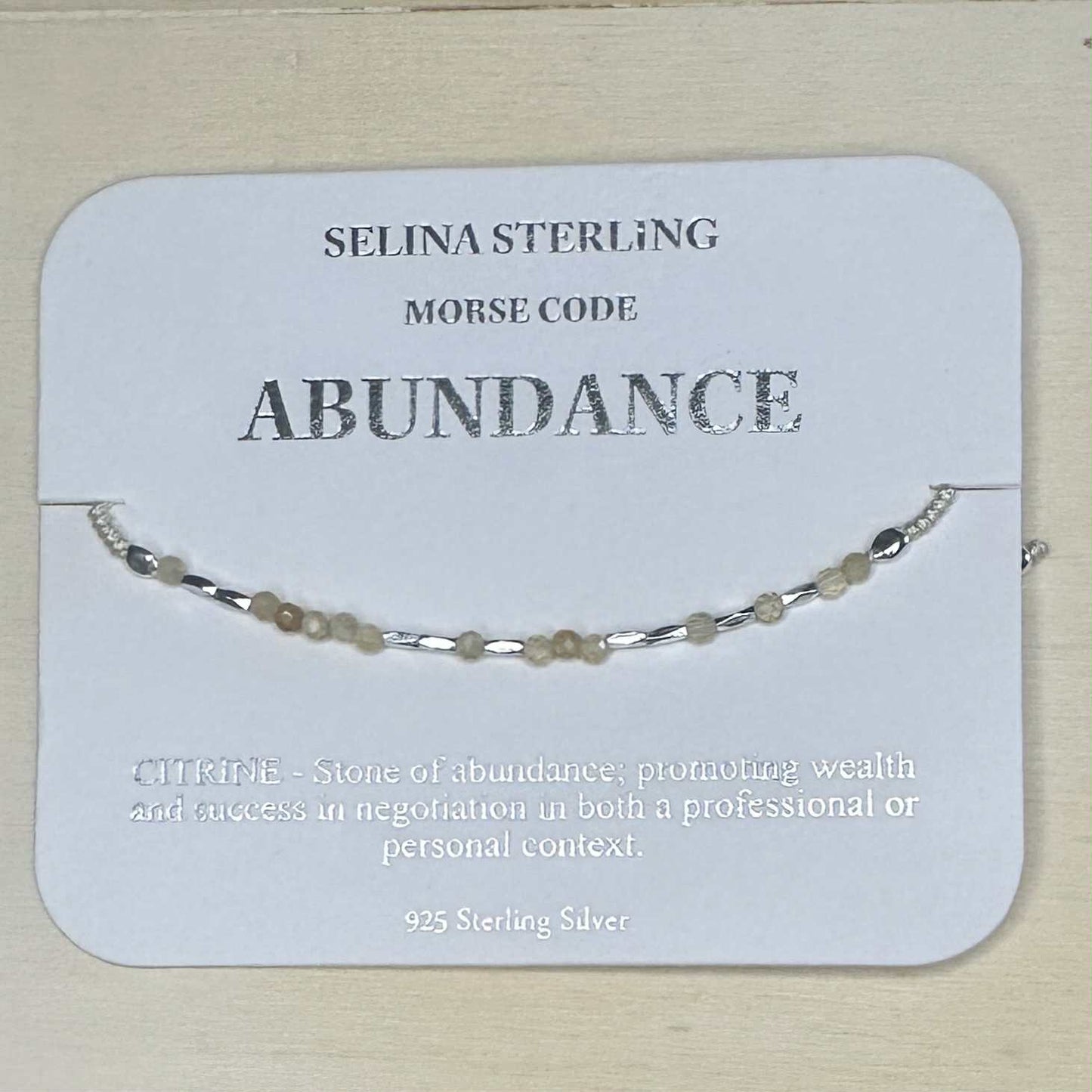 Fabienne - Morse Code Bracelet Abundance [Col:Silver]
