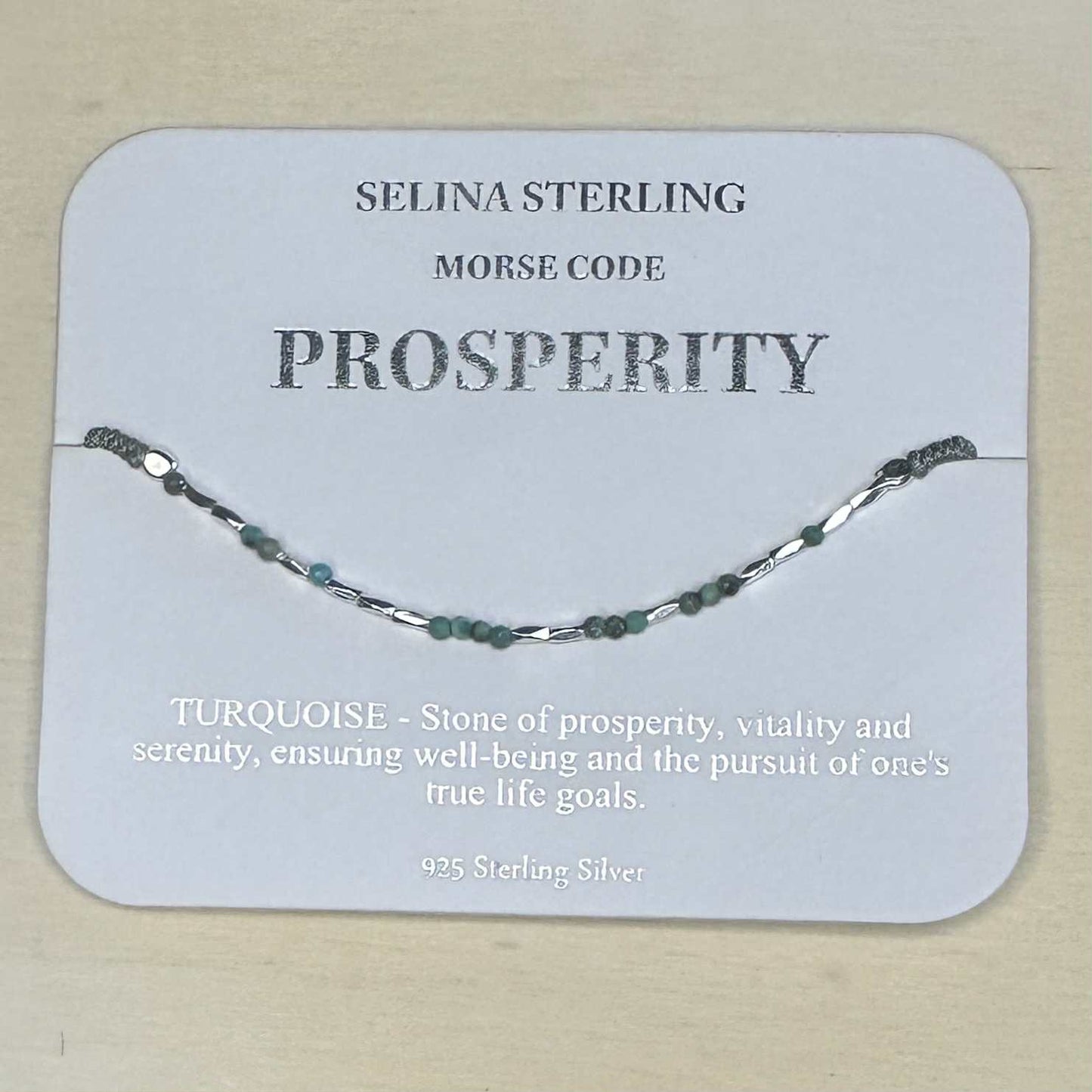 Fabienne - Morse Code Bracelet Prosperity [Col:Silver]