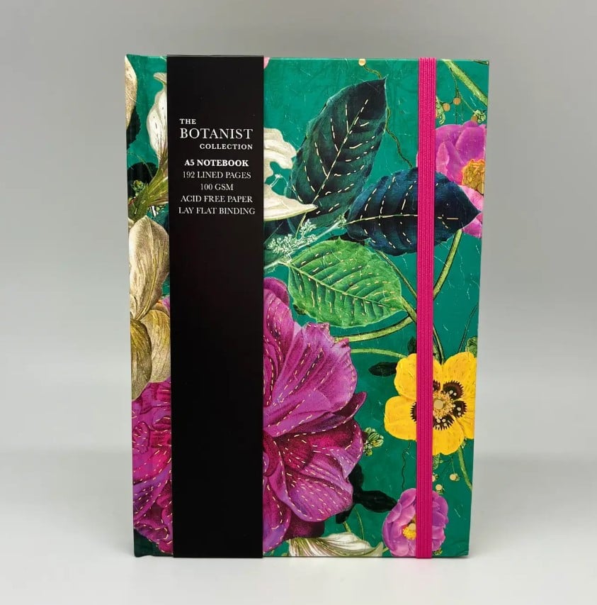 The Great British Card Company - The Botanist Collection Floral A5 Lined Journal
