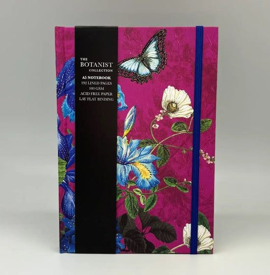 The Great British Card Company - The Botonist Collection Floral & Butterly A5 Lined Journal