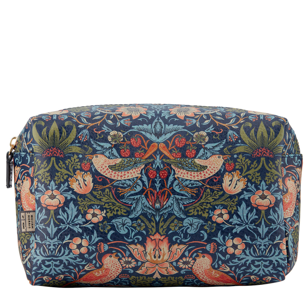 William Morris at Home |  Strawberry Thief Lrg Toiletry Bag Blue
