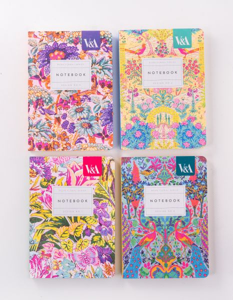 Vevoke Note Book - V&A A6 Soft Cover Neon Floral Peacock – Abby Rose ...