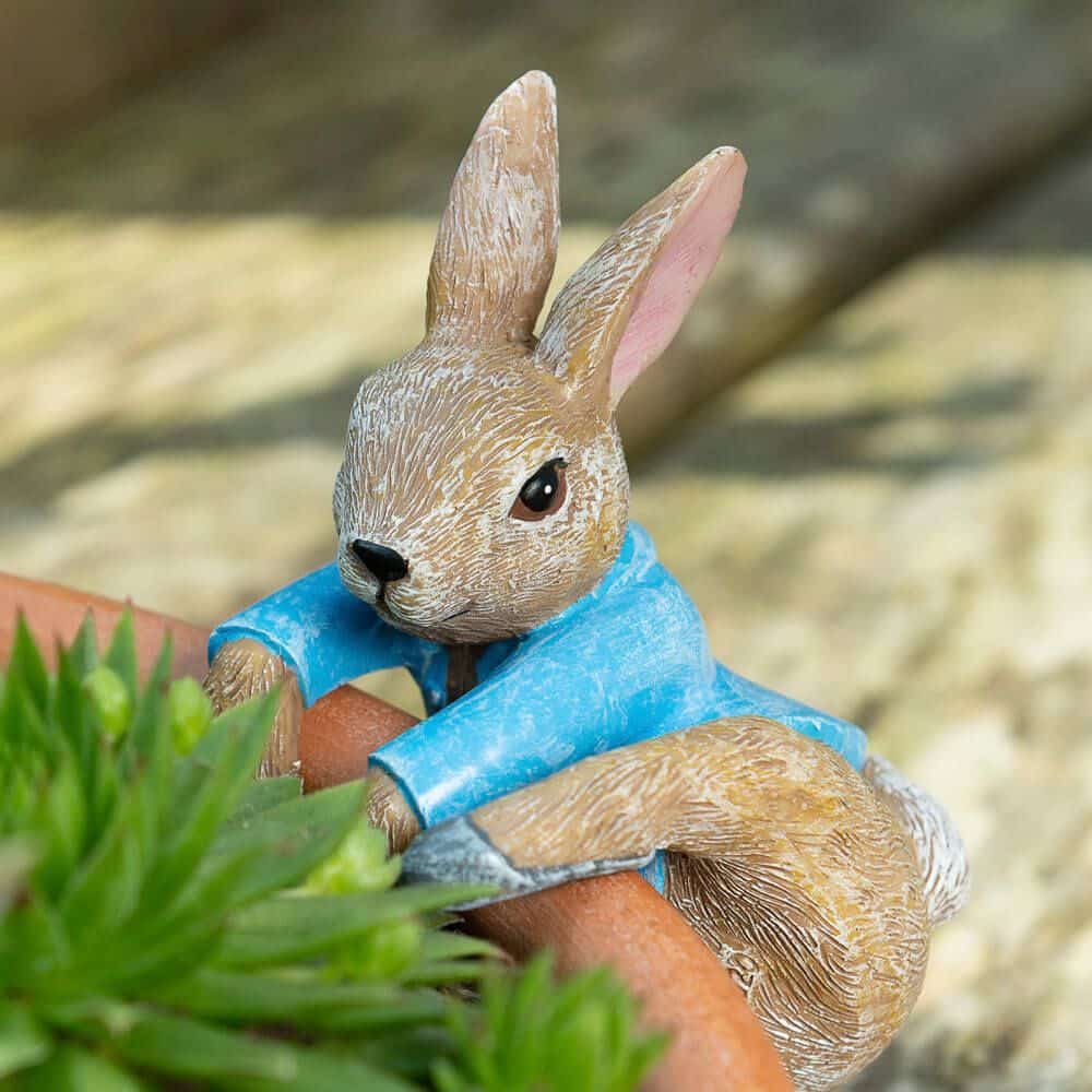 Pot Buddies Peter Rabbit Climbing into Pot