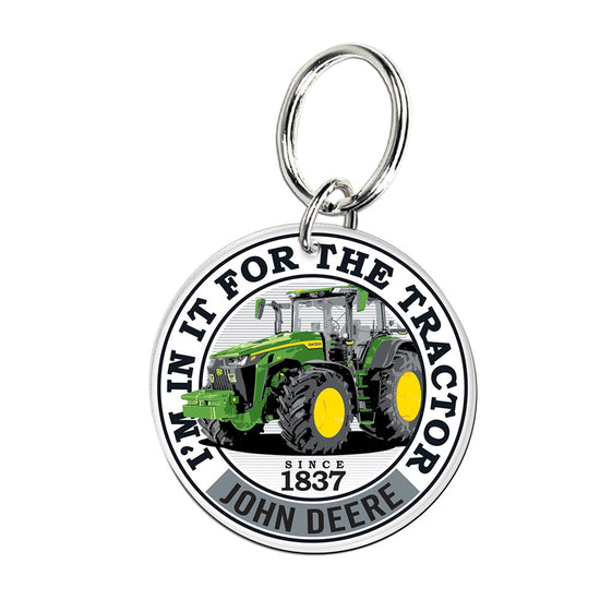 John Deere - Round Key Ring-tractor Graphic