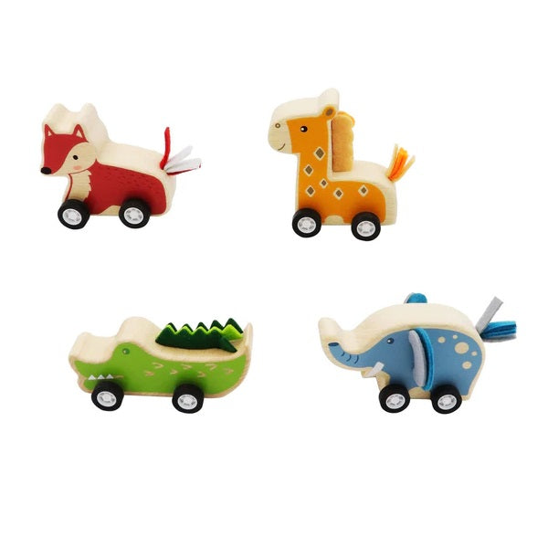 Kaper Kidz Wooden Pull Back Jungle Animal