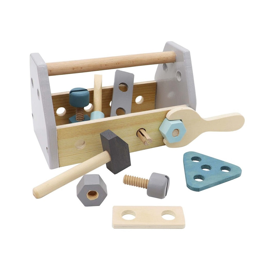 Calm & Breezy Wooden Toolbox Blue