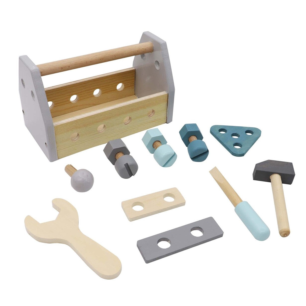 Calm & Breezy Wooden Toolbox Blue