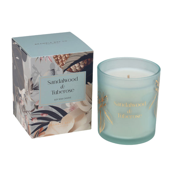 Bramble Bay Scent with Love - Sandalwood & Tuberose Candle