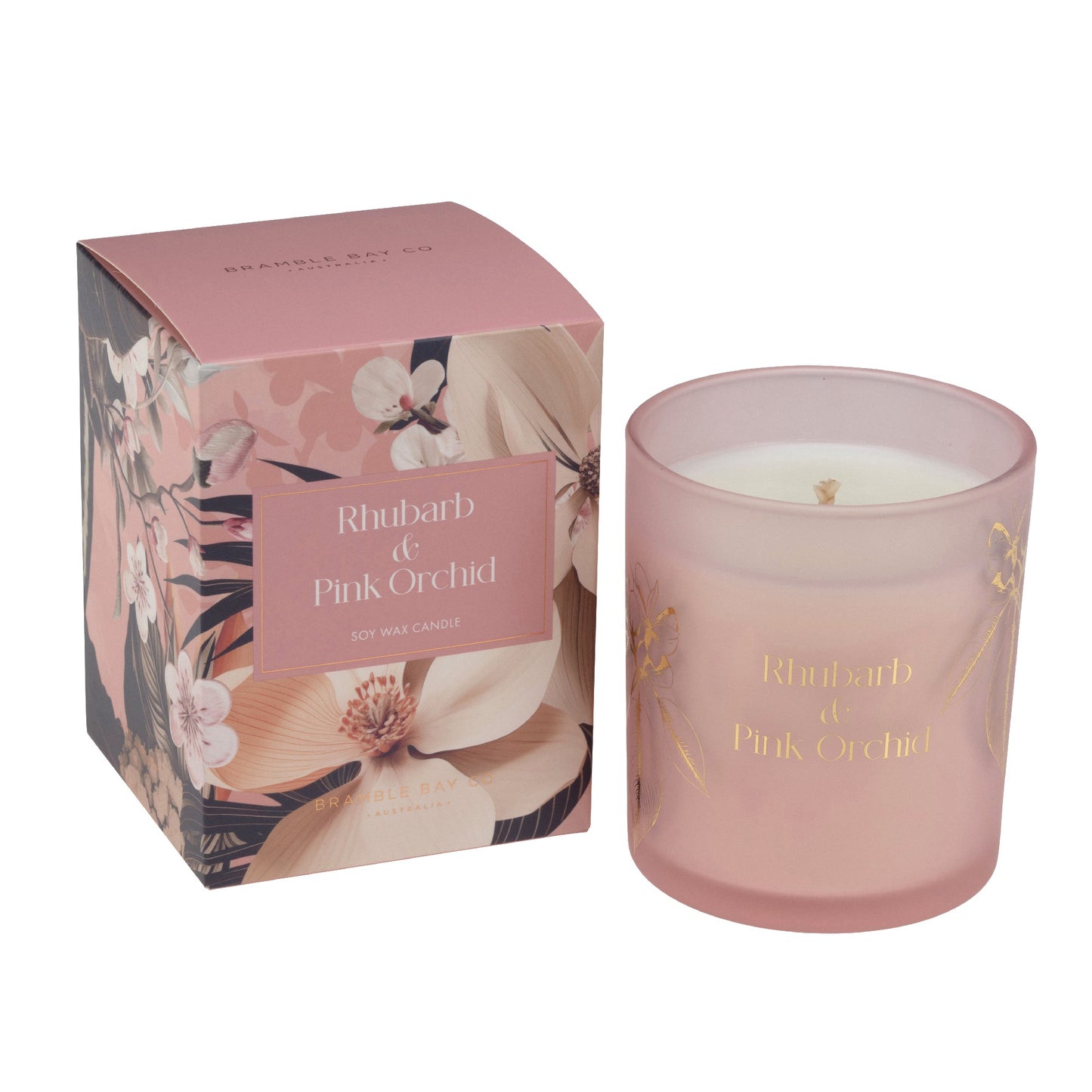 Bramble Bay Scent with Love - Rhubarb & Pink Orchid Candle