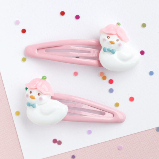 Mon Coco Hair Clips - Petal Duck