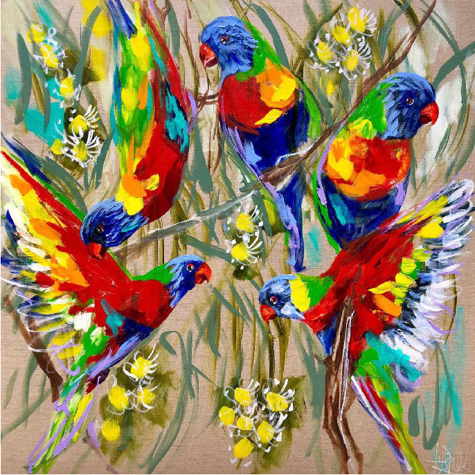Lilly Rock - Lorikeets Magnet