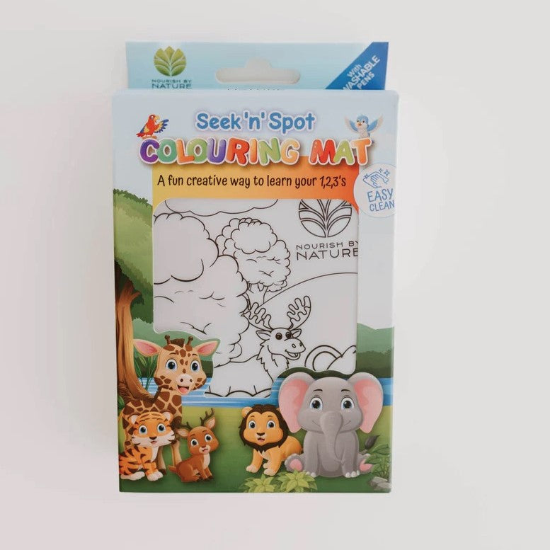 Nourish By Nature - Seek n Spot Silicone Mat Animals 