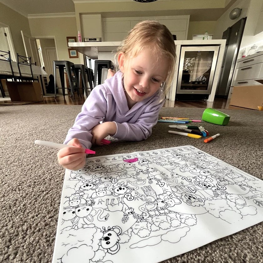 Nourish By Nature - Seek n Spot Silicone Mat Animals 