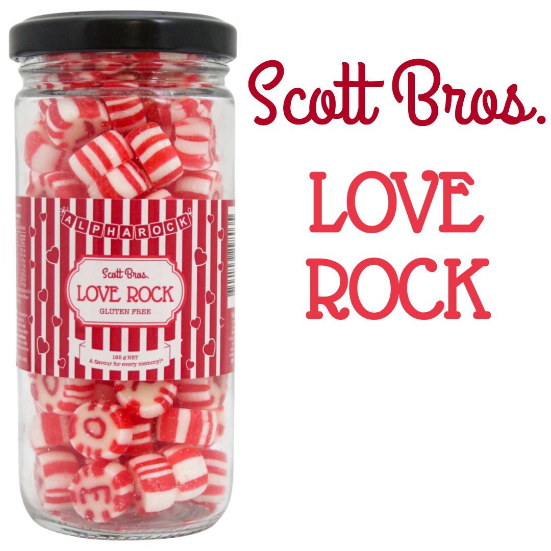 Scott Bros. Candy - Love Rock 185g