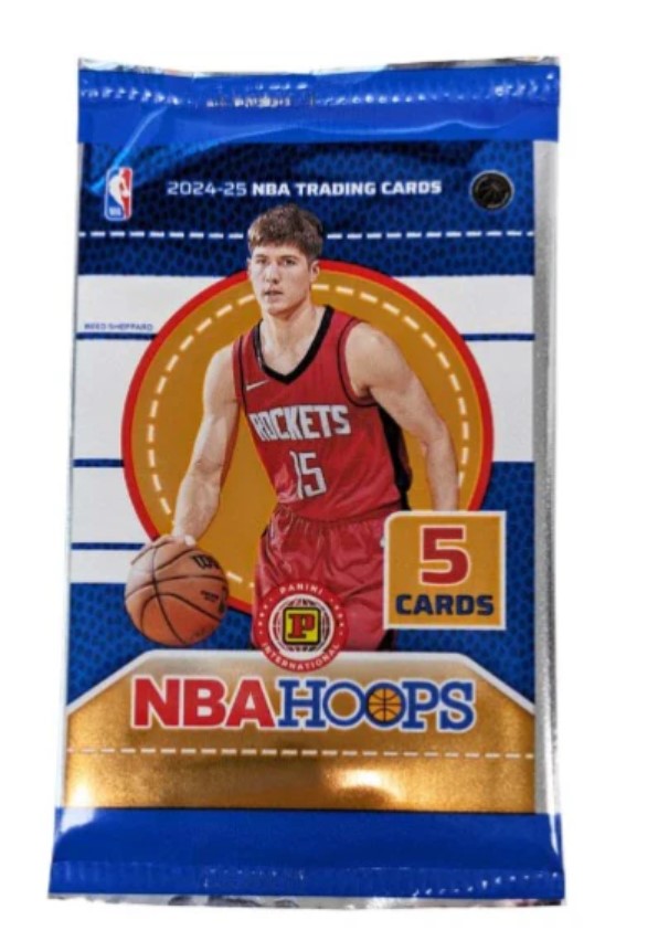 NBA - Panini Hoops 2024/2025 Gravity Feed Booster 5 Cards Per Pack