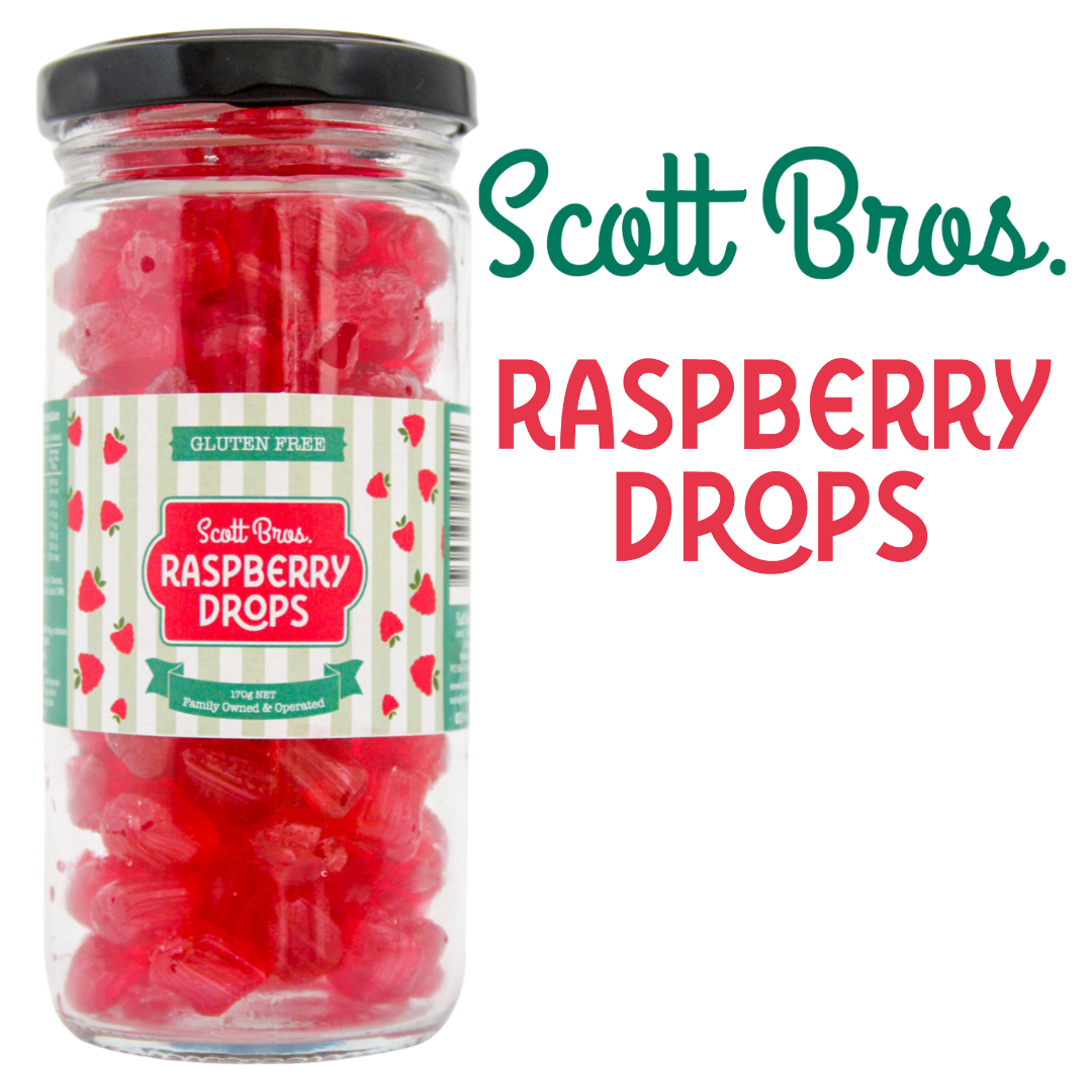 Scott Bros. Candy - Raspberry Drops 170g