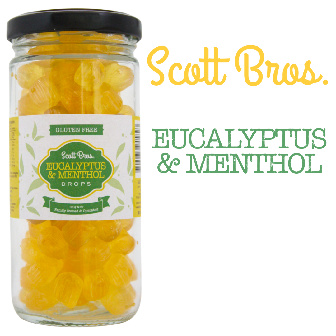 Scott Bros. Candy - Eucalyptus & Menthol Drops 185g