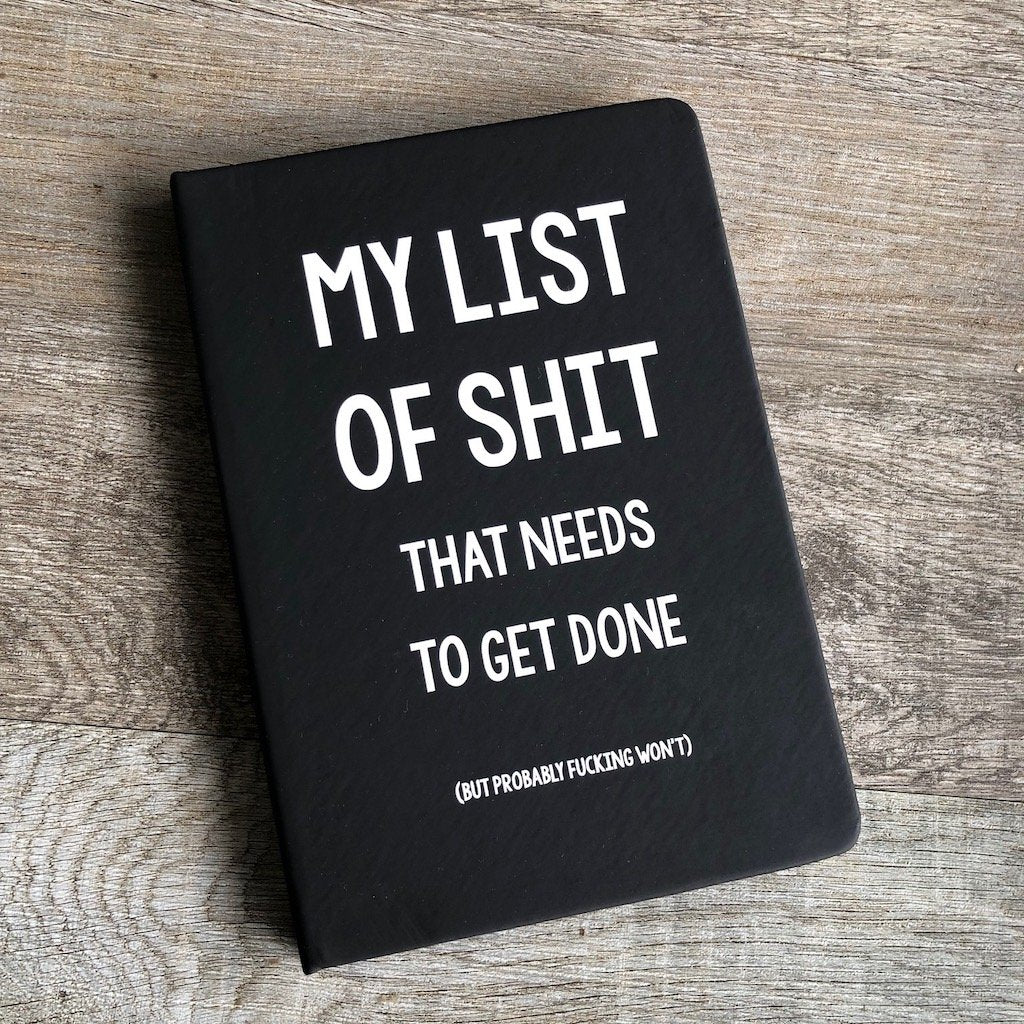 Black List Of Shit Notebook
