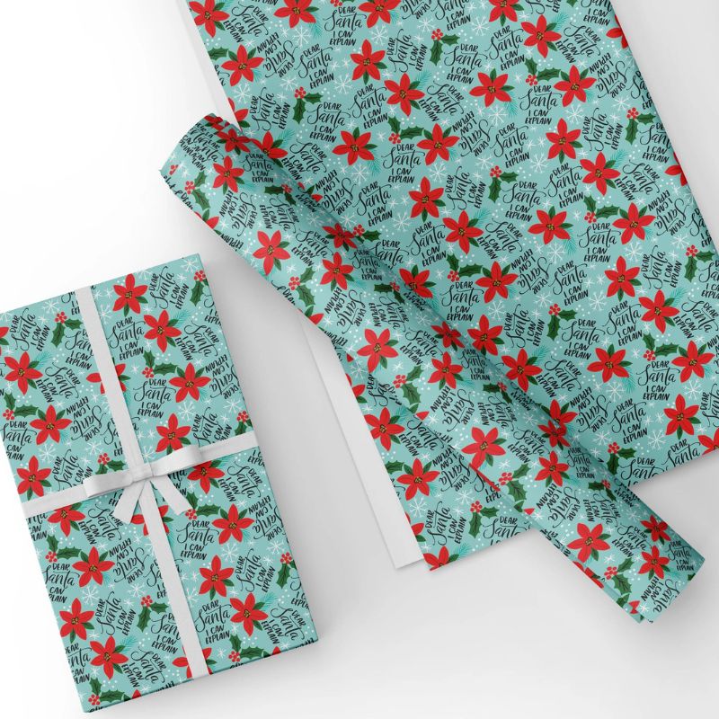Dear Santa, I Can Explain Christmas Gift Wrap