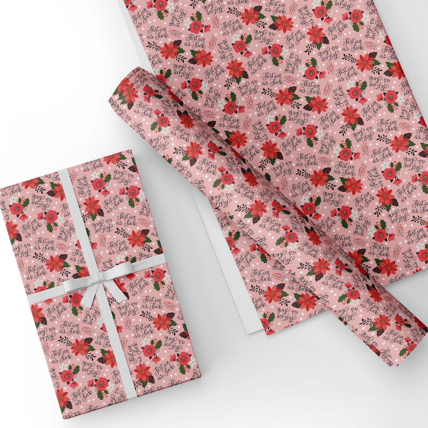 Festive As Fuck Christmas Gift Wrap