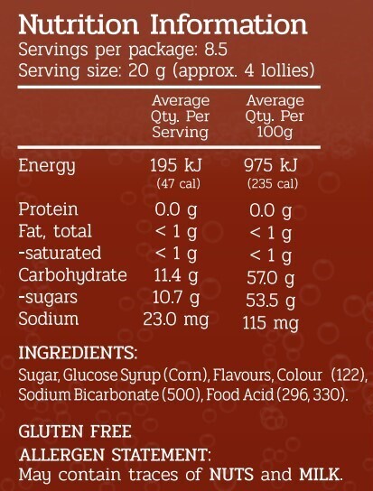 Scott Bros. Candy - Fizzy Cola Drops 170g