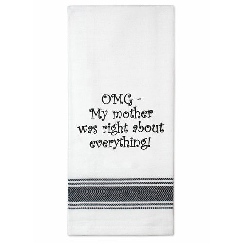 Talkn Tea Towel Mother Was Right