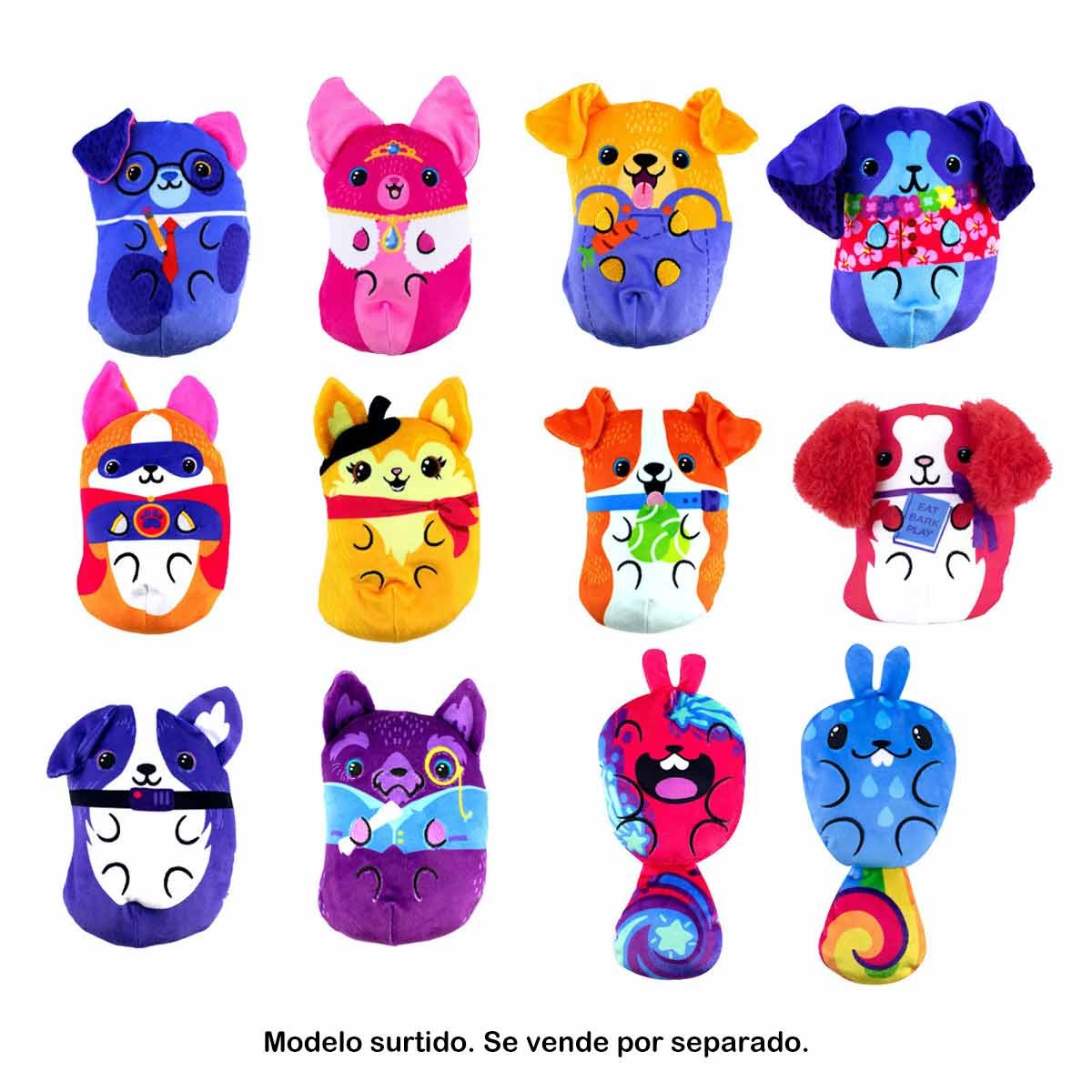 Dogs Vs Squirls Dogs Vs. Squirls - 4 Inch Plush (One Selected at Random for Online Purchases)