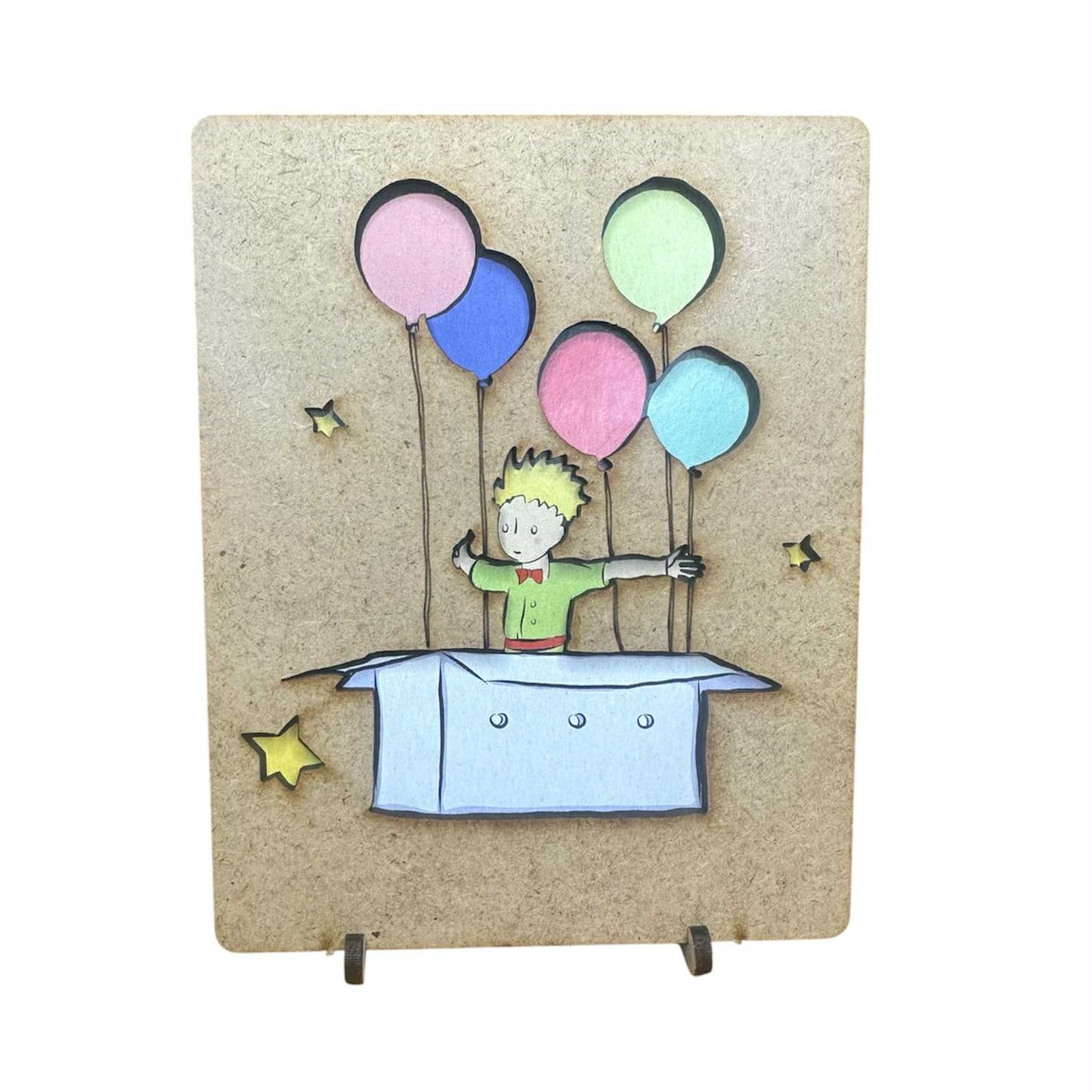 Komoni - Le Petit Prince Balloons Pop Up Art 