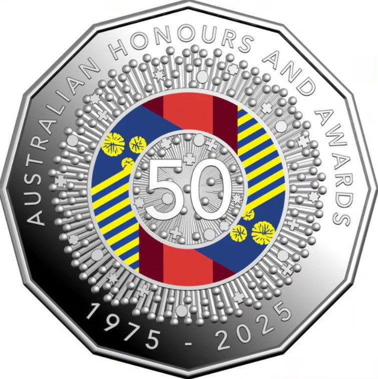 Royal Australian Mint - 2025 Six-Coin Coloured Proof Year Set 50th Anniversary of the Australian Honours and Awards System