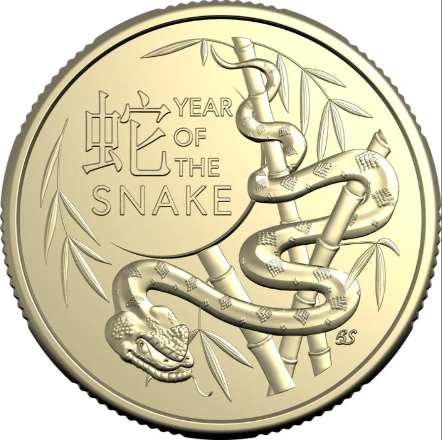 Lunar Series Year of the Snake 2025 $1 Uncirculated 2 Coin Set