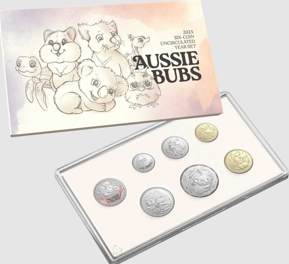 Royal Australian Mint - 2025 Baby Year 6 Coin set  Aussie Bubs