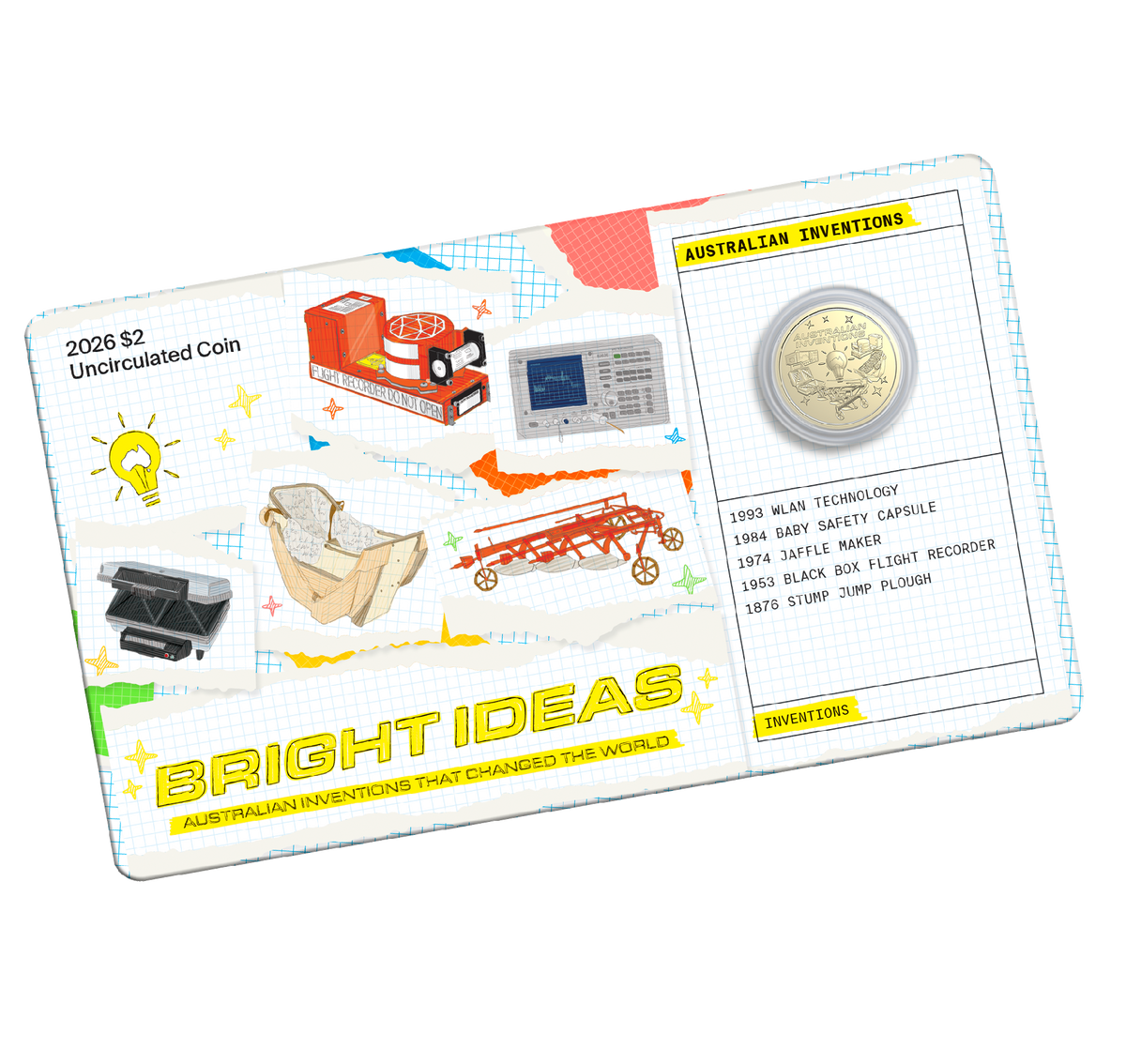 Royal Australian Mint | 2026 Bright Ideas $2 UNC Coin In Card 