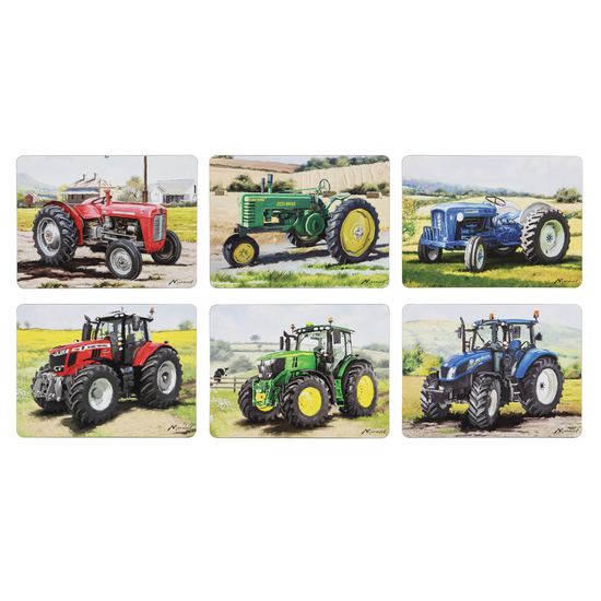 Tractors Then & Now Assorted 6pk Placemat