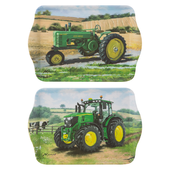 Tractors Then & Now John Deere 2pk Scatter Trays