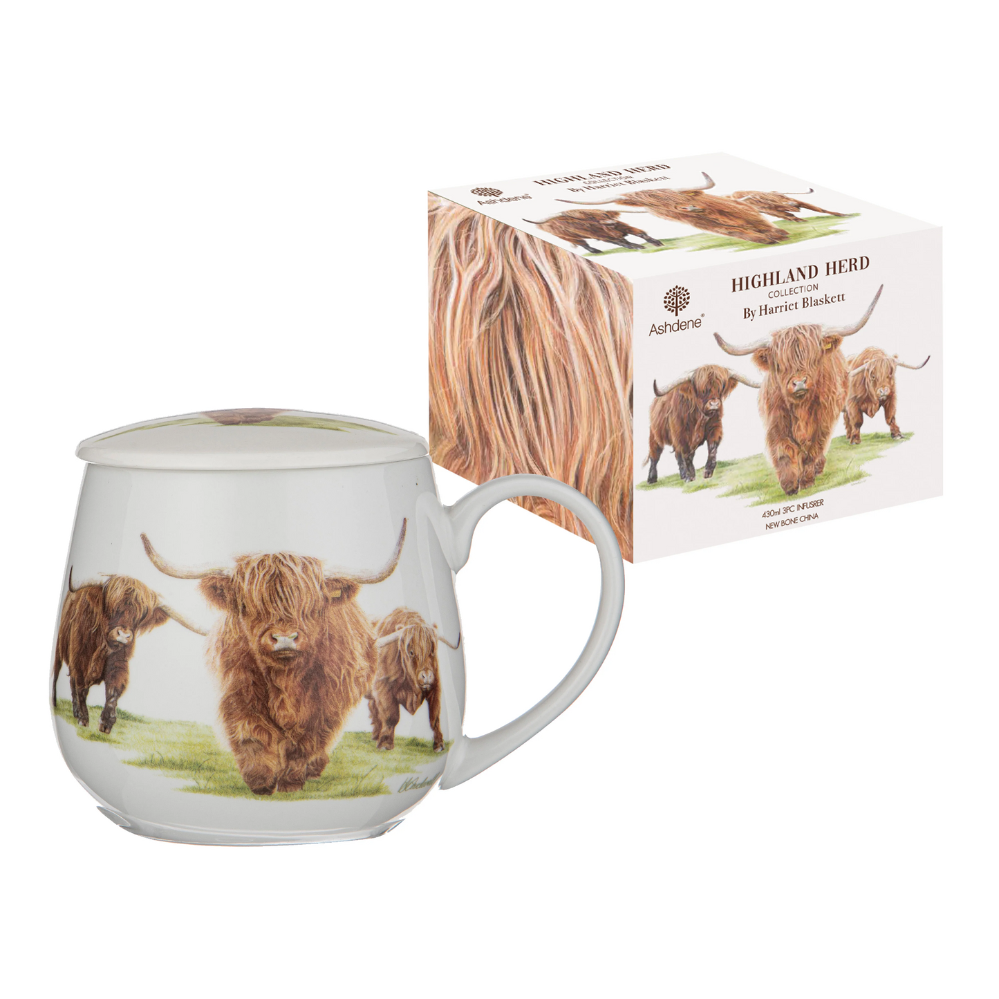 Ashdene - Highland Herd Mug 3 Piece Infuser