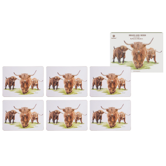 Highland Herd 6pk Placemat 