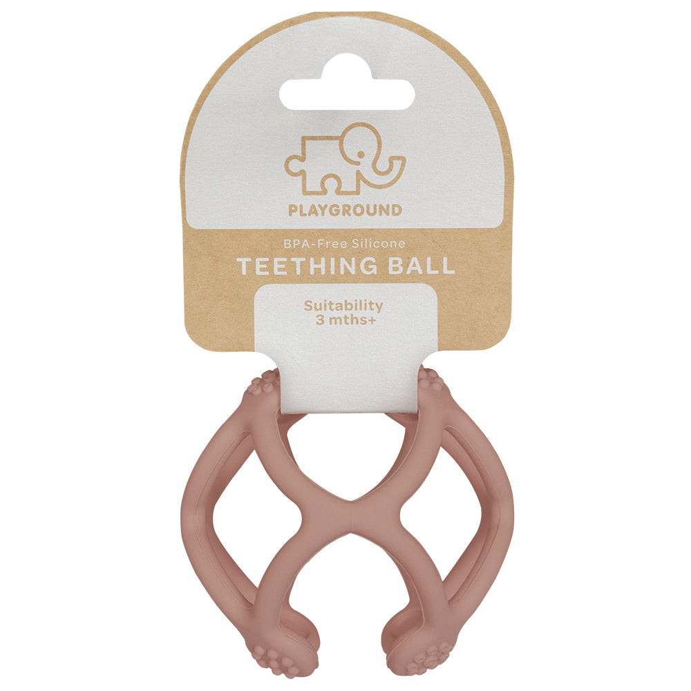 Silicone Teething Ball - Rose