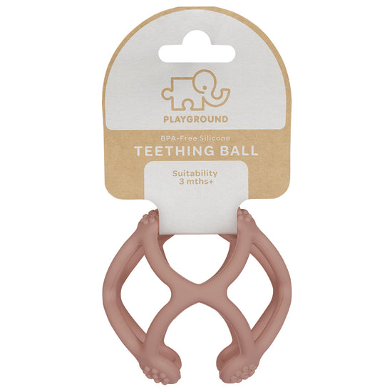Silicone Teething Ball - Rose