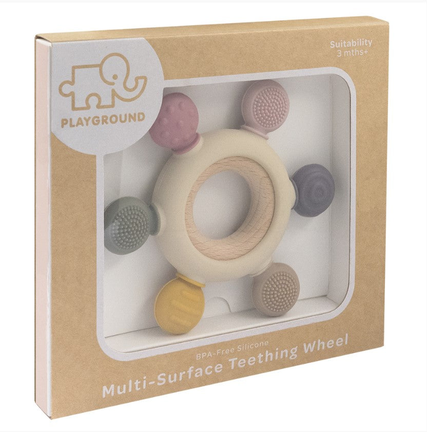 Multi-surface Teething Wheel - Rose