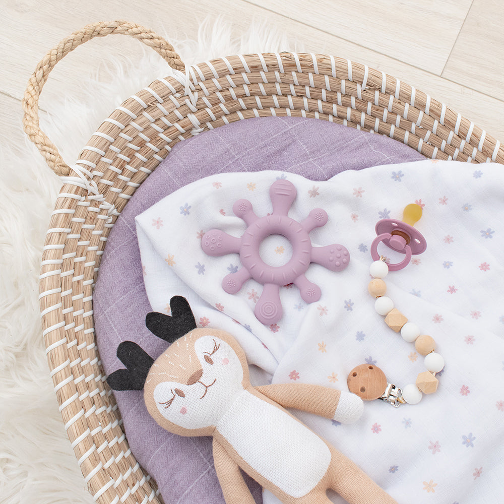 Silicone Splash Teether - Dusty Mauve