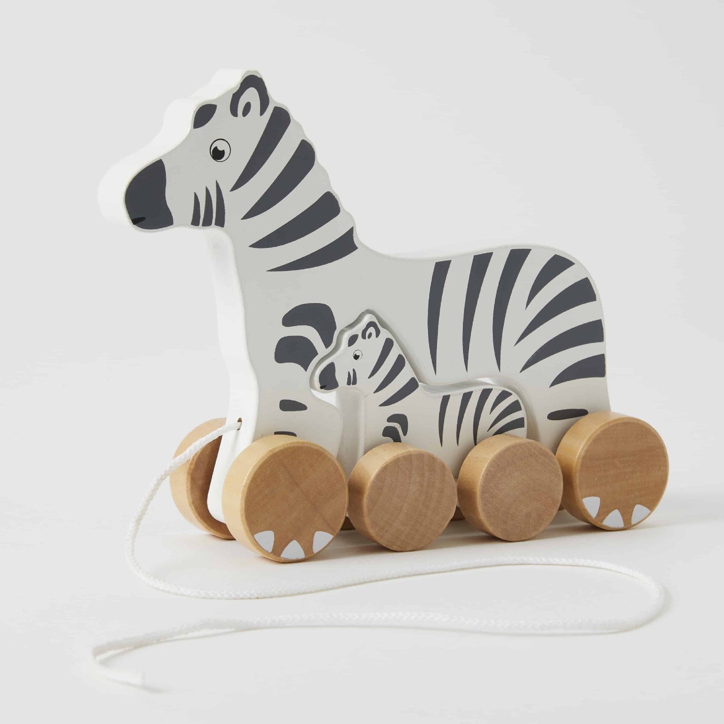 Pull Along Zebra And Baby