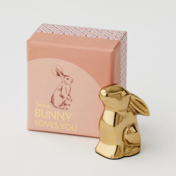 Some Bunny Loves You Gold Figurine