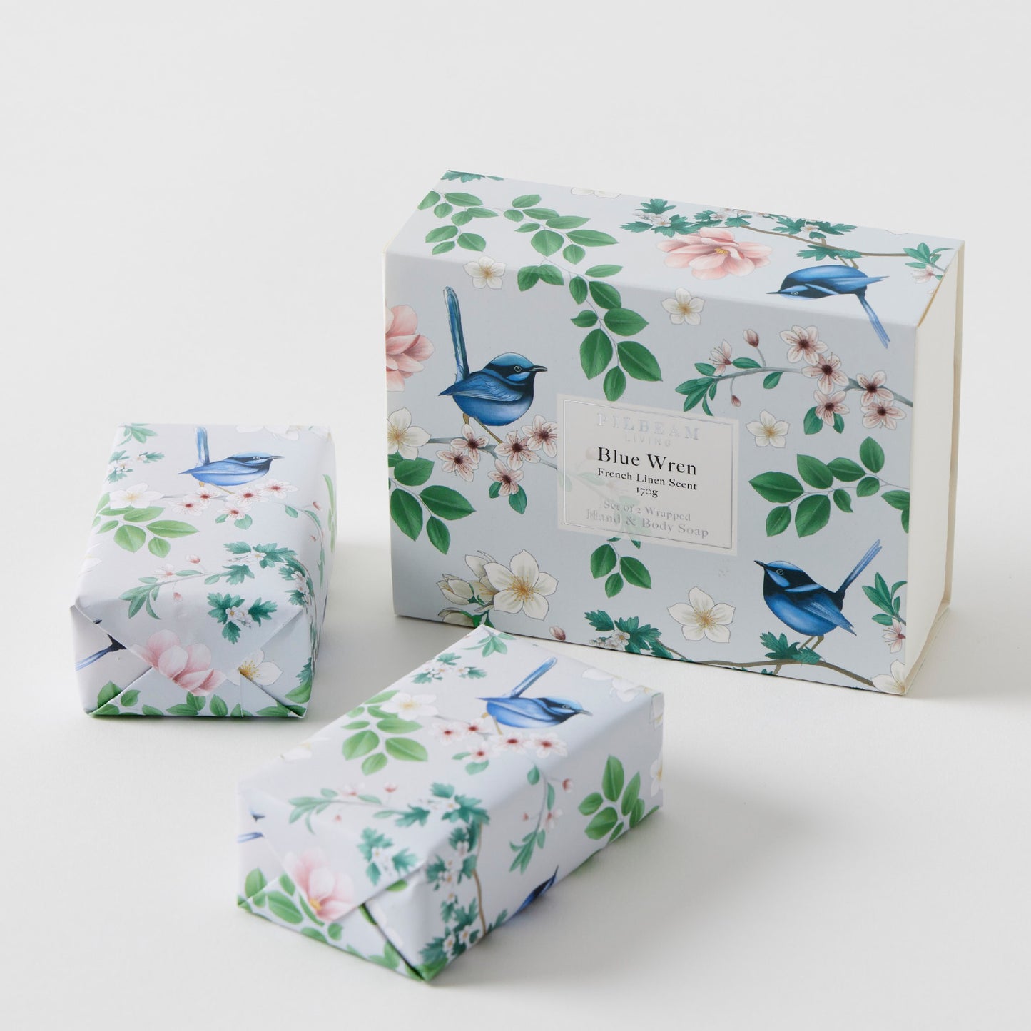 Blue Wren Scented Soap Gift Set Of 2