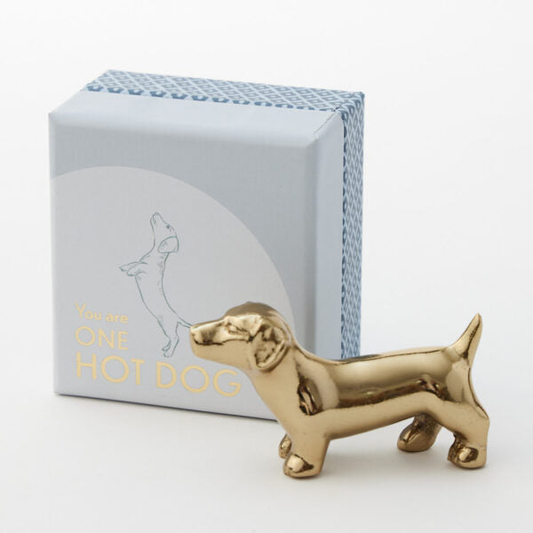 You Are One Hot Dog Gold Figurine