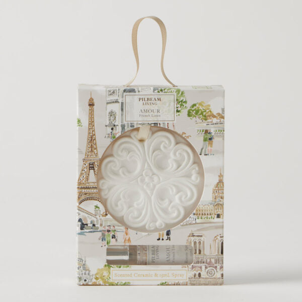Pilbeam Living - Amour Scented Ceramic Disc - French Linen