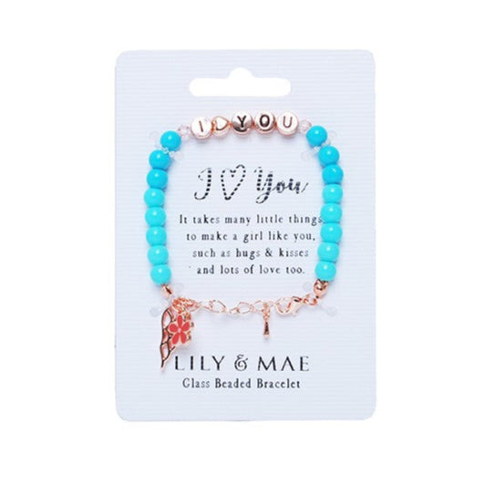 I Heart You - Beaded Bracelet