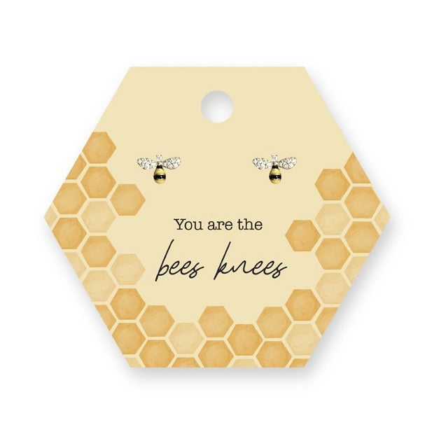 Beeutiful Bee's Earrings - Enamel Stud