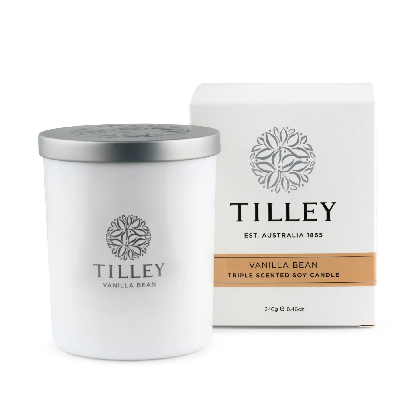 Tilley Soaps Soy Candle 240g - Vanilla Bean 